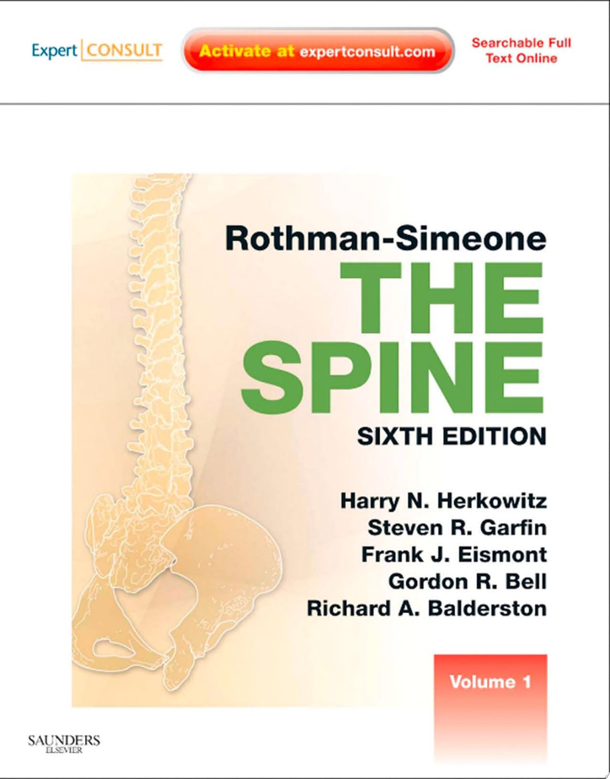 Rothman Simeone The Spine: Expert Consult, 6th Edition (ORIGINAL PDF from Publisher)