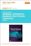Differential Diagnosis for Physical Therapists: Screening for Referral, 5e